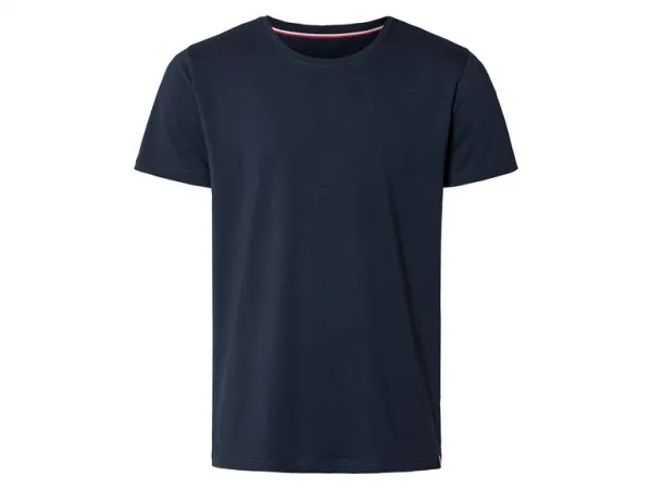 Livergy® Pánske bavlnené tričko (Xxl (60/62), námornícka modrá)