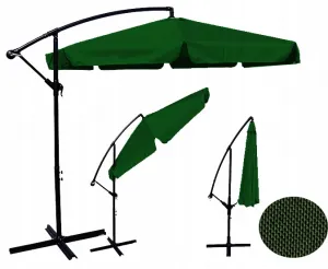 Záhradný slnečník 350 cm zelený | jaks