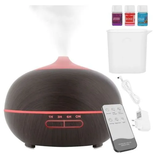 MG Humidifier aroma difuzér 400ml, hnedý