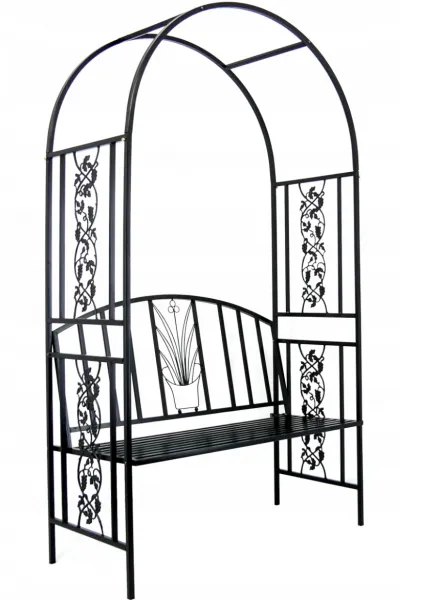 JAKS Záhradná pergola s lavicou 122 x 58 x 203 cm