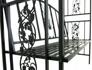 JAKS Záhradná pergola s lavicou 122 x 58 x 203 cm