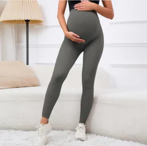 Legínovo Tehotenské push-up legíny sivé Veľkosť: S