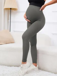 Legínovo Tehotenské push-up legíny sivé Veľkosť: S