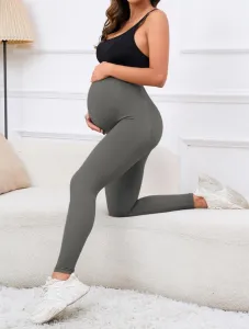 Legínovo Tehotenské push-up legíny sivé Veľkosť: S