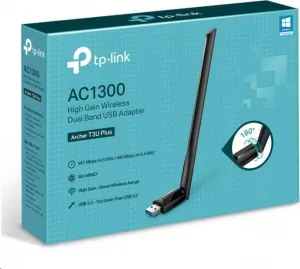 TP-Link Archer T3U Plus WiFi5 USB adapter (AC1300,2,4GHz/5GHz,USB3.0)