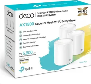 TP-Link AX1800 Smart Home Mesh WiFi6 Deco X20(3-pack)