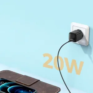 Joyroom Travel Charger Type-C, QC 3.0, PD 3.0, AFC, 20W, EU čierna (L-P202)