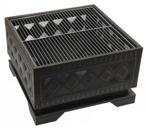 Ohnisko Cattara SQUARE copper patina s poklopom
