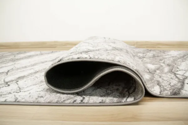Spoltex koberce Liberec Behúň na mieru Marble 19 sivý - šíre 100 cm