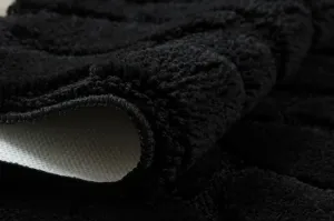 Sada kúpeľňových koberčekov SUPREME STONES kamienky, čierna