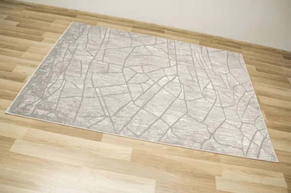Koberec Opal F438A sivý / strieborný / krémový