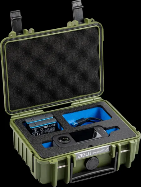 BW Outdoor Cases Type 500 for Insta360 X3, bronze-green