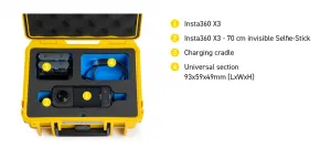 BW Outdoor Cases Type 500 for Insta360 X3, red