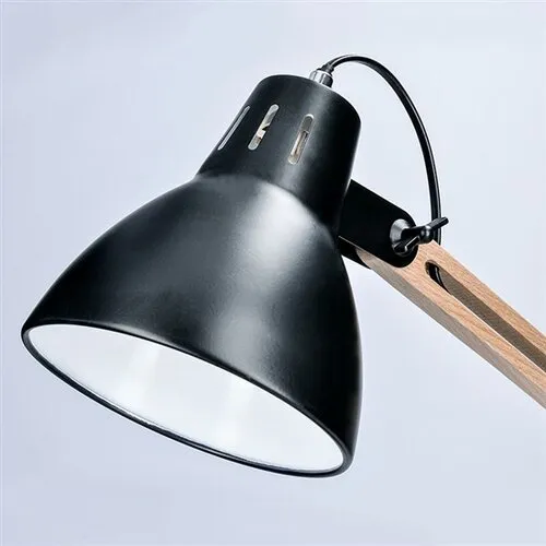 Solight WO57-B Stolná lampa Falun, čierna