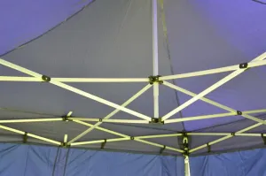 Garthen PROFI 6377 Záhradný párty stan nožnicový 3x3 m modrý + 4 bočné steny