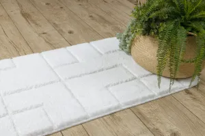 Sada kúpeľňových koberčekov SUPREME LINES línie, biela