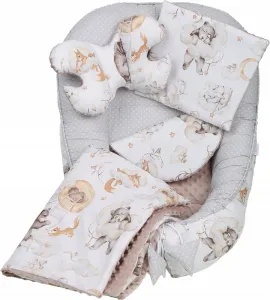 JAKS Set do postieľky 7 dielny medvedík béžový