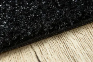 Sada kúpeľňových koberčekov SYNERGY glamour / lurex, čierna