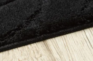 Sada kúpeľňových koberčekov SUPREME STONES kamienky, čierna