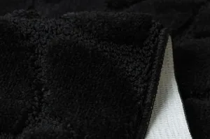 Sada kúpeľňových koberčekov SUPREME STONES kamienky, čierna