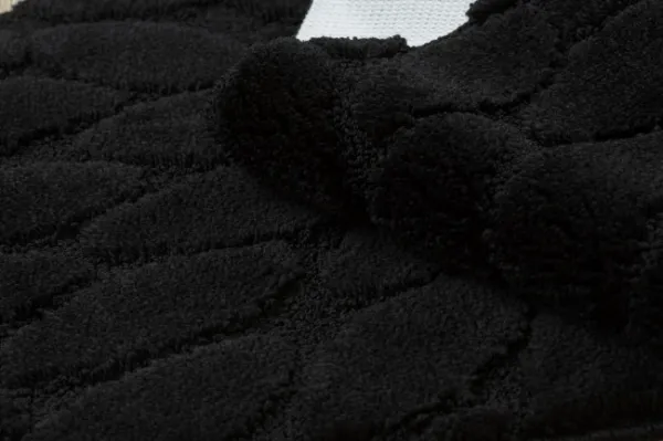 Sada kúpeľňových koberčekov SUPREME STONES kamienky, čierna