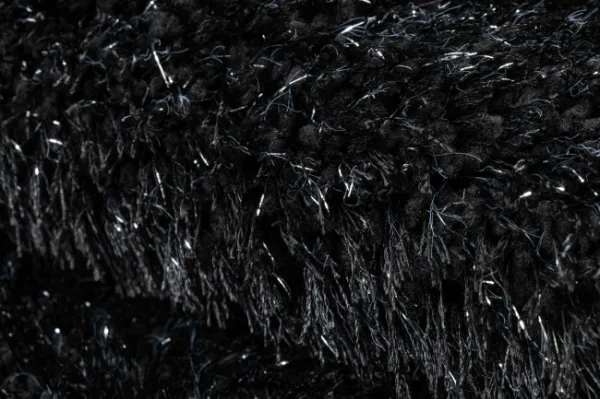 Sada kúpeľňových koberčekov SYNERGY glamour / lurex, čierna