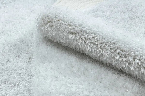 Sada kúpeľňových koberčekov SYNERGY glamour / lurex, biela