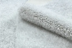 Sada kúpeľňových koberčekov SYNERGY glamour / lurex, biela