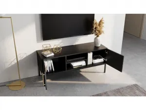 TV stolík LANZZI Farba: Čierna/Dub Artisan