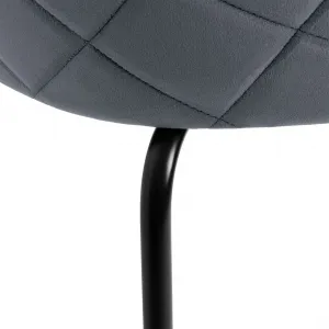 Kreslo Fargo Velvet v grafitovej farbe