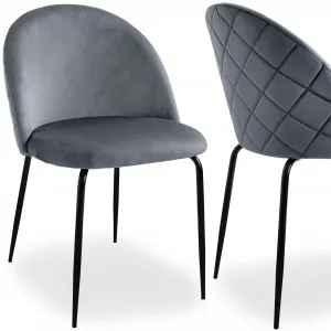 Kreslo Fargo Velvet v grafitovej farbe