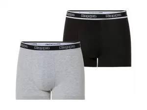 Kappa Pánske boxerky, 2 kusy (Xl, čierna/sivá)