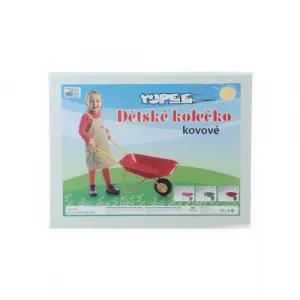 Plechové kolečko Yupee velké červené 78x40x32cm v krabici