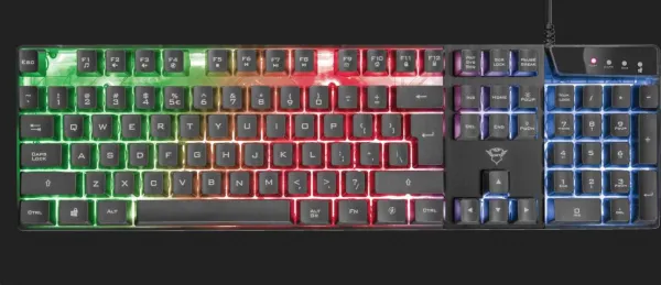 TRUST herní klávesnice GXT 835 Azor Illuminated Gaming Keyboard CZ/SK