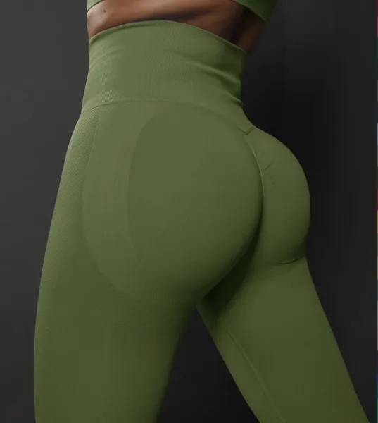 Legínovo Push-up legíny army green Veľkosť: S