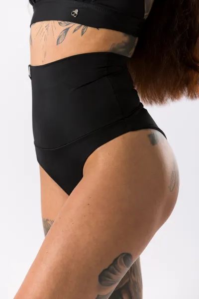GoldBee Sťahovacie Plavky Spodný Diel Black Velikost: 3XL