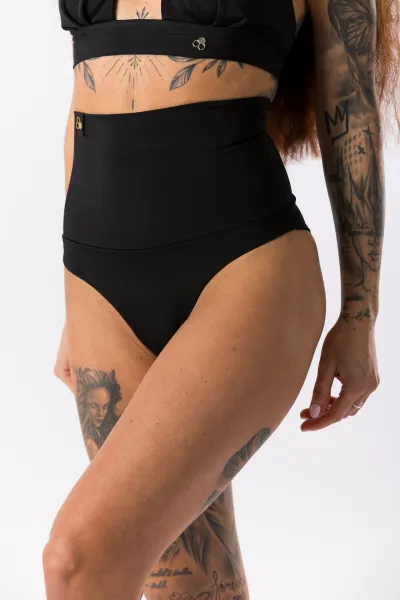 GoldBee Sťahovacie Plavky Spodný Diel Black Velikost: 3XL