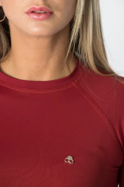 GoldBee Crop-Top BeClassic Brick Red Velikost: L