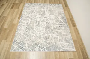 Koberec Opal F438A krémový / sivý / modrý