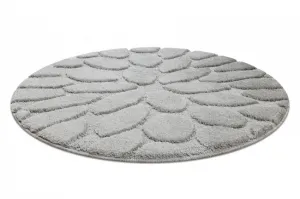 Kúpeľňový koberček SUPREME STONES kamienky, sivý kruh