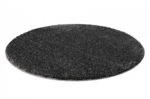 Kúpeľňový koberček SYNERGY glamour / lurex, sivý kruh