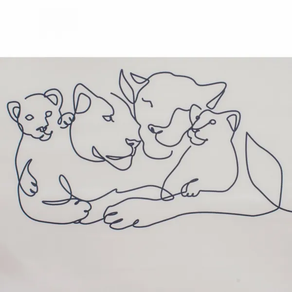 Detská rozkladacia pohovka New Baby Lion Family