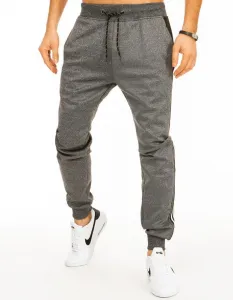 Trendy pánske tepláky tmavo-šedé