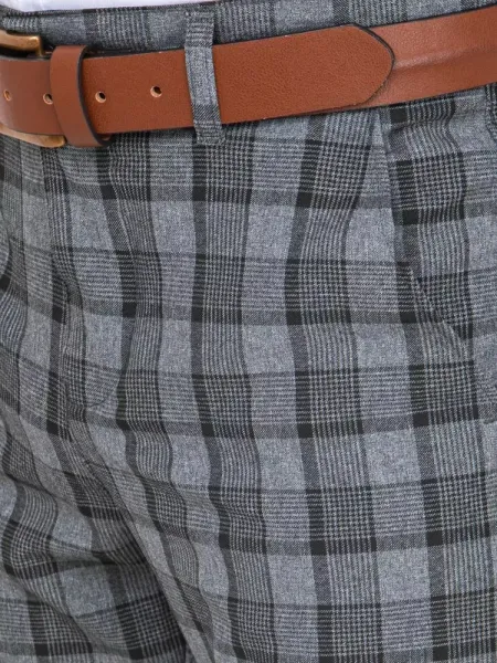Bavlnené chinos nohavice pre pánov tmavošedé