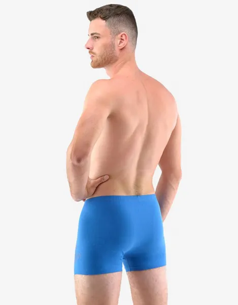 Modré boxerky s krátkou nohavičkou z bavlny Ocean