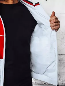 Prechodná pánska štýlová bunda - biela