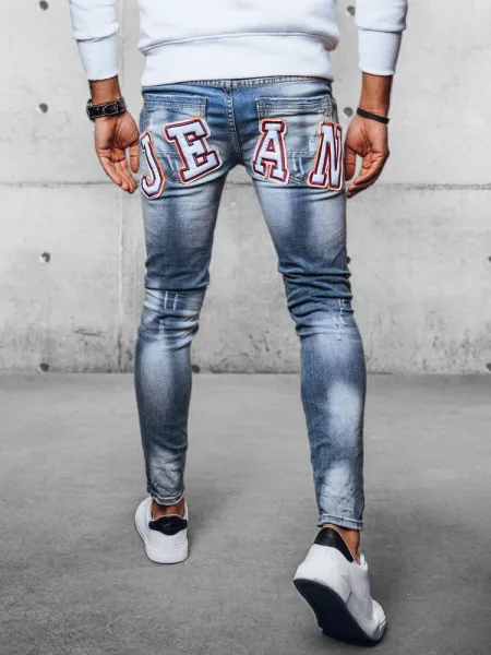 Trendy rifle pre pánov - modré