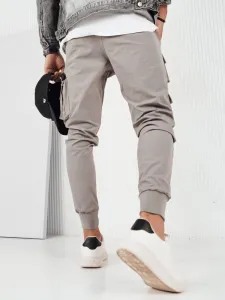 Trendy jogger kapsáčové nohavice pre pánov šedé