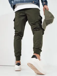 Trendy jogger kapsáčové nohavice pre pánov zelené