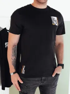 Pánske tričko s potlačou čierne